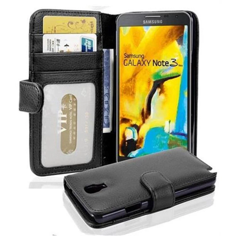 Handy Hülle für Samsung Galaxy NOTE 3 NEO Cover Case Tasche Etui 3 Kartenfächer - Bild 1 von 1