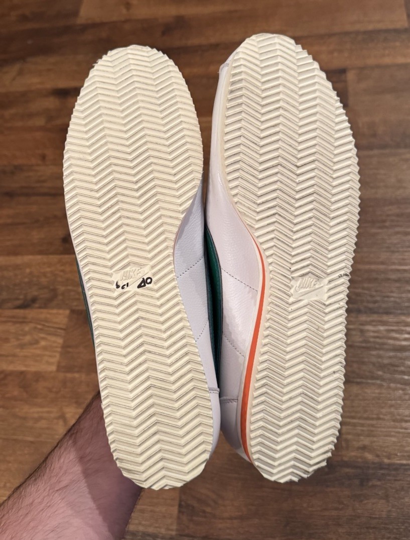 SOLD OUT Nike x Stranger Things Cortez Hawkins High White Green Mens Size 15 image 5