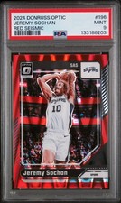 2024 PANINI DONRUSS OPTIC RED SEISMIC #196 JEREMY SOCHAN 110/149 PSA 9