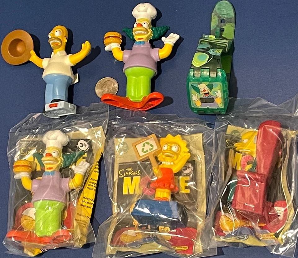 The Simpsons Movie 2007 Burger King Kids Meal Toys NEW or USED - Image 2 of 2