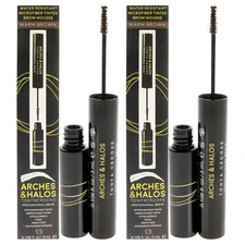 Arches and Halos Microfiber Tinted Brow Mousse - Warm Brown - 0.106 oz-Pack of 2