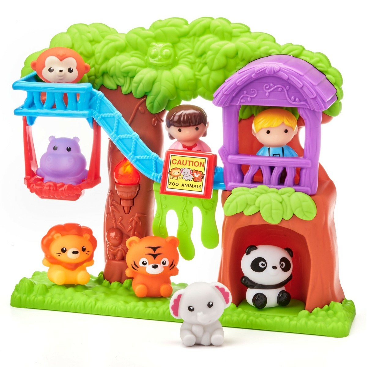 Kid Connection Zoo Play Set Light & Sound 20 Piece Set NEW