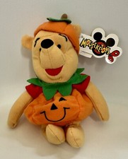 Disneyland Mouseketoys Pumpkin Pooh WINNIE THE POOH Mini Bean Bag Plush NWT