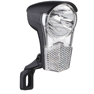Büchel LED Scheinwerfer Uni-LED 15 Lux mit Halter u. Schalter Fahrrad Licht 