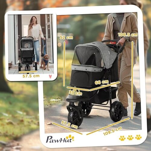 OFFERTA PAWHUT PASSEGGINI PER CANI PIEGHEVOLI, VARI MODELLI/COLORI DISPONIBILI - Foto 11 di 29