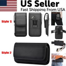 For Samsung Galaxy A13 A23 A33 A53 A73 5G Nylon Phone Pouch Case With Belt Clip