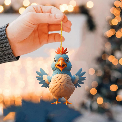 5Pack Christmas Animal Hanging Ornament for Tree Car Unique Cartoon Farmhouse Pe - Picture 4 of 12
