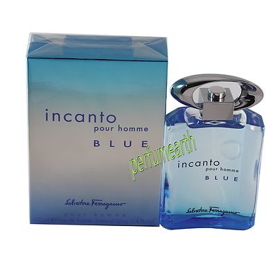  Incanto Blue Pour Homme By Salvatore Ferragamo 3.4/3.3 edt Spray New In Box