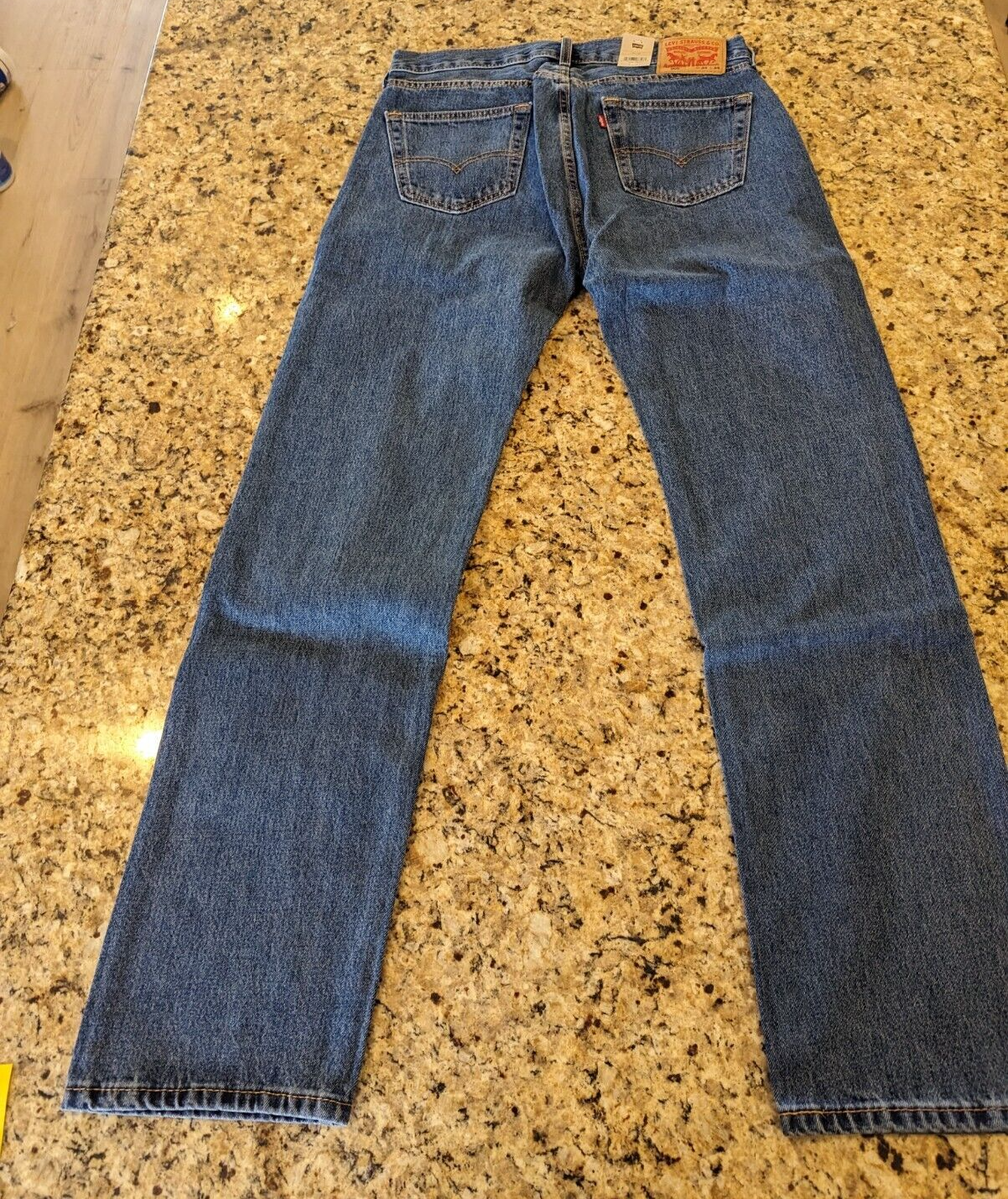 Levi's 505 Regular Fit Men's Jeans Medium Stonewash 34 X 34 Style