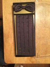 Goldion Bow Tie  Suspender Set