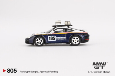 MINI GT Porsche 911 Dakar Rallye Design Package White/ Blue