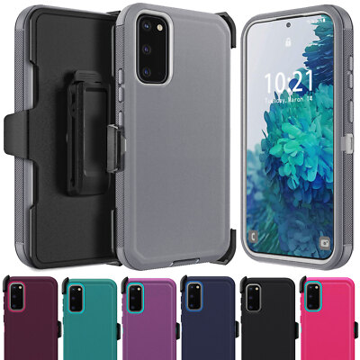 For Samsung Galaxy S20 FE/S20 FE 5G Heavy Duty Phone Case Cover / Clip Holster