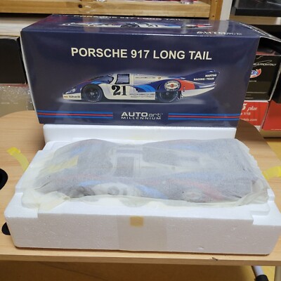 1:18 AutoArt Porsche 917 Long Tail Silver Diecast | eBay