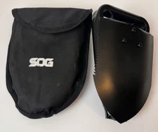 SOG Entrenching Tool 18.25" Folding Survival Shovel  Serrated Saw Edge With Case