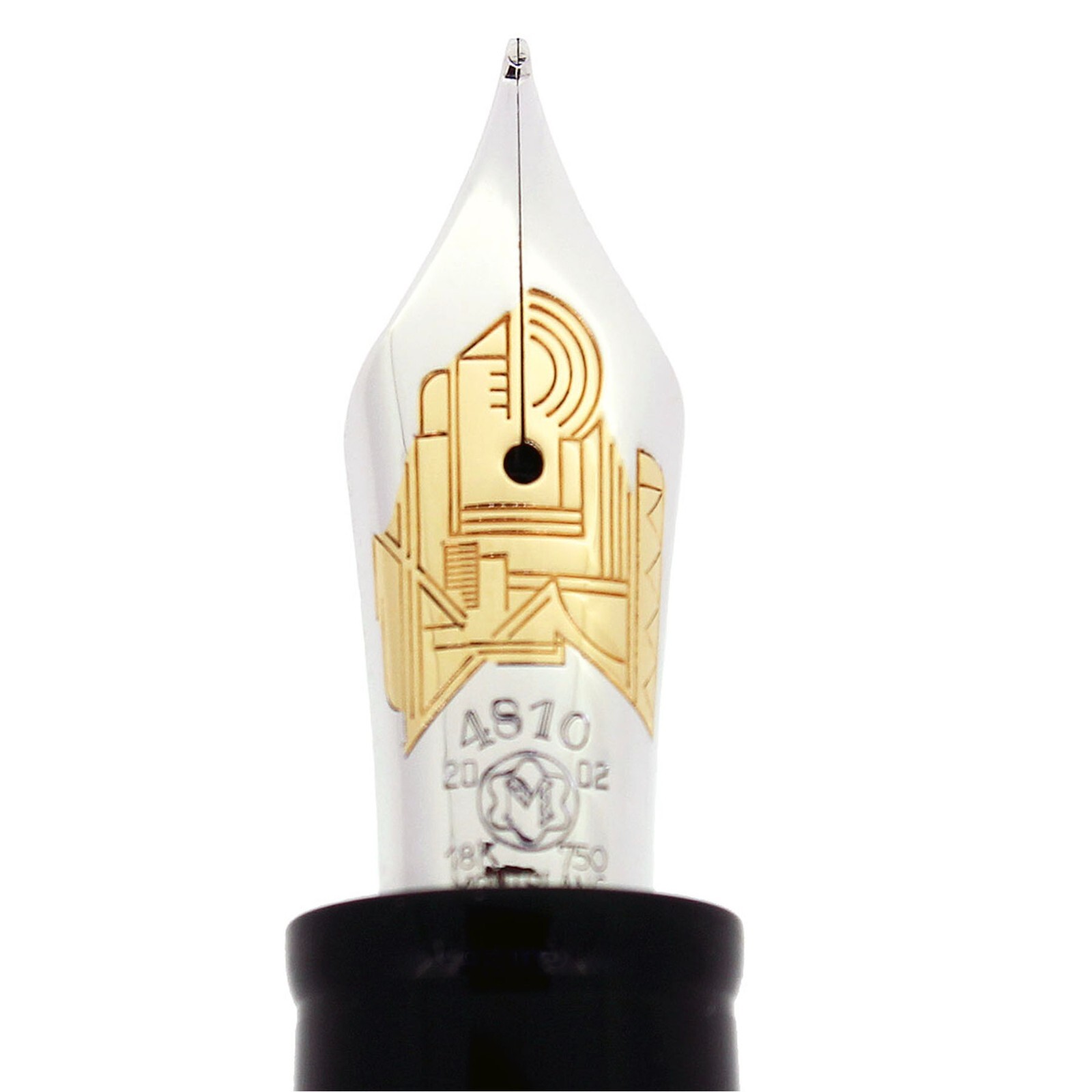 STICKERED 2002 MONTBLANC F. SCOTT FITZGERALD LIMITED ED FOUNTAIN PEN NEVER INKED