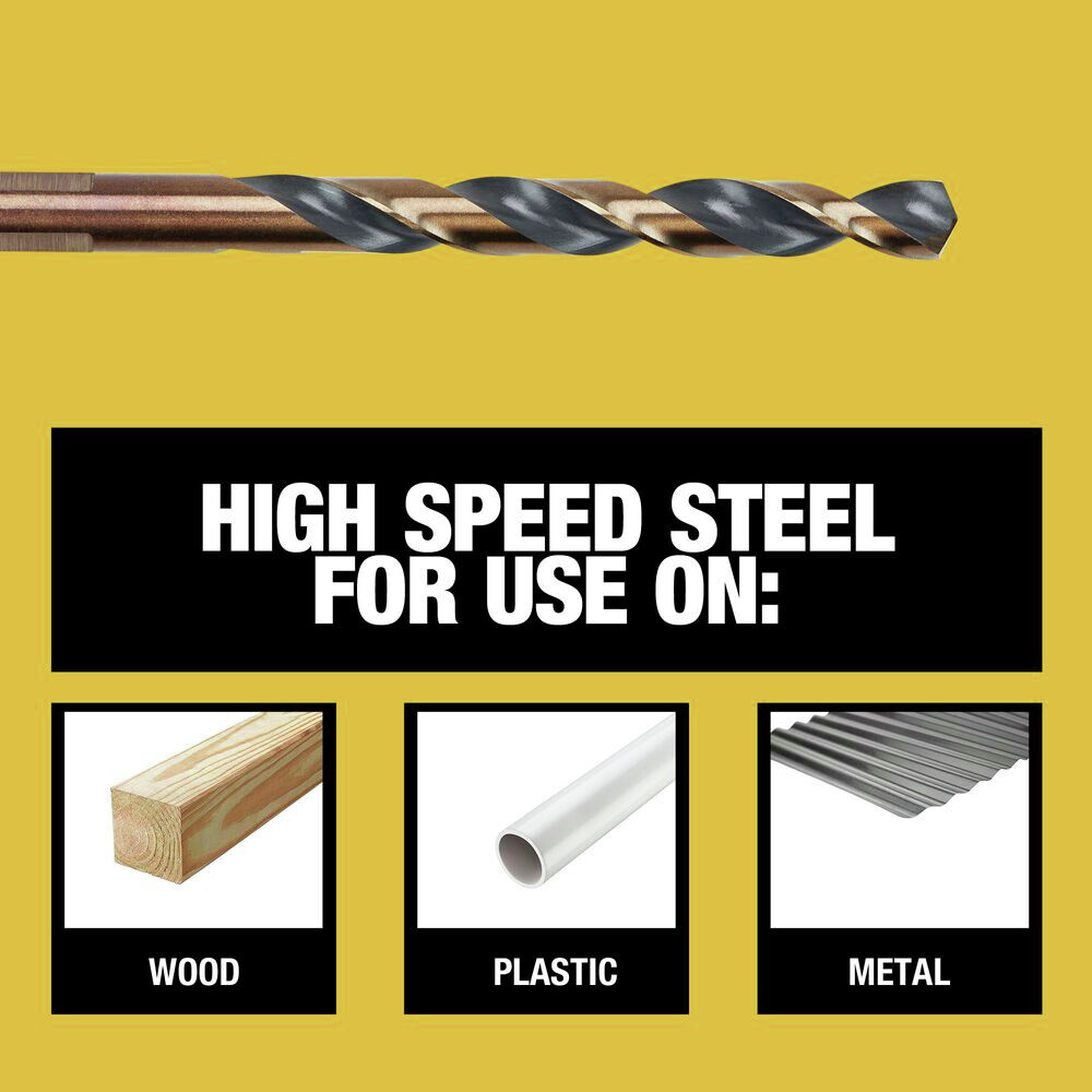 Dewalt DWA1181 21Pc. Black and Gold Coated Drill Bit Set New eBay