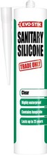 Evo-Stik Trade Only Sanitary Silicone Clear Sealant - 280ml