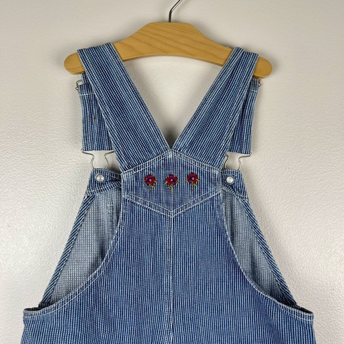 Girls Vintage Denim Overalls Sylvester Tweety Bird Looney Tunes Size 10/12 - Picture 8 of 10