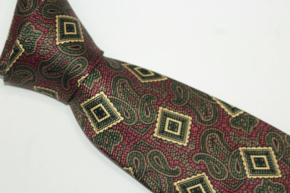 Gravata de seda RICHEL feita na Itália F76988 - Imagem 3 de 4