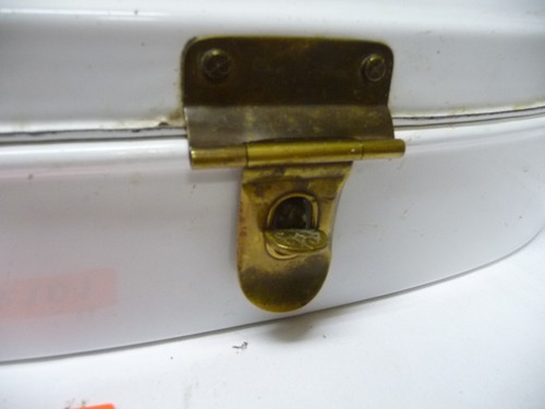 2101. Old Bread Bin Tin Bread Box Enamel Storage - Picture 3 of 5