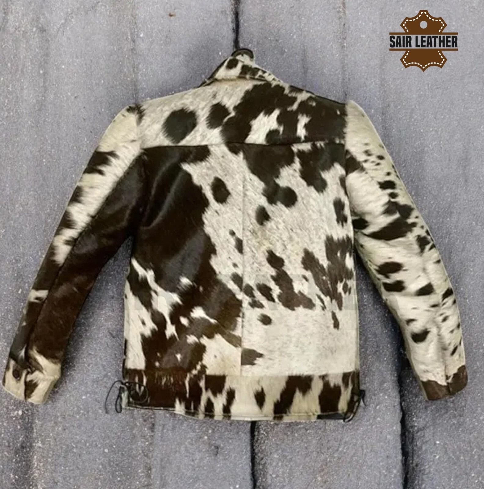 PONY Giacca da donna in vera pelle di cavallo western naturale vera pelle di mucca pura pelle di mucca