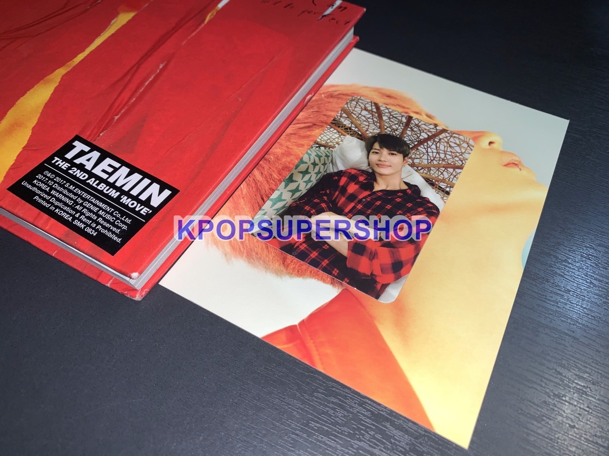 Taemin The 2nd Album Move CD Photobook Photocard Great OOP Shinee