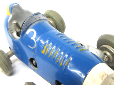 Schuco Micro Racer 1042 Midget USA Silver Wind-Up Metal Car