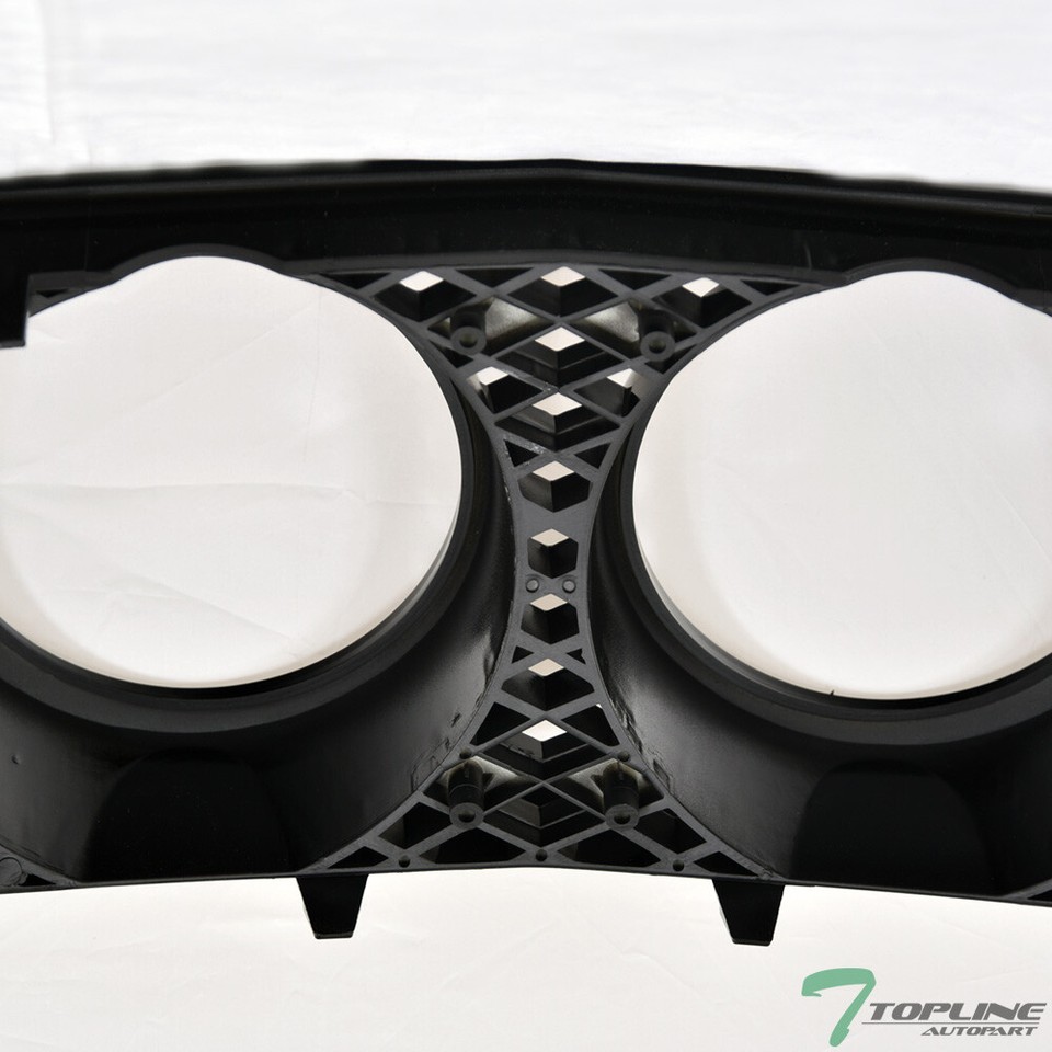 Topline Front Hood Grille For 2005-2009 Ford Mustang GT - Glossy Black Mesh Style