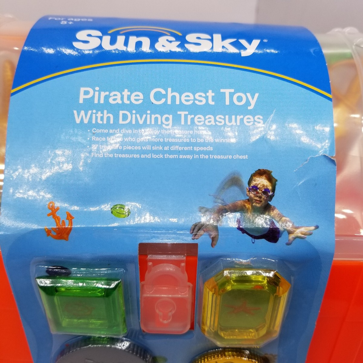 SUN & SKY PIRATE TREASURE CHEST WITH DIVING TREASURES neon