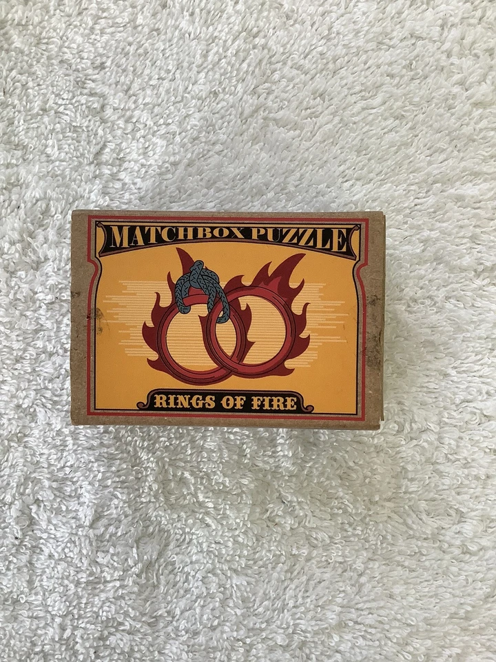S025 - Matchbox Puzzle - Rings of fire - Geduld-/Geschicklichkeitsspiel - Neu - Bild 3 von 4
