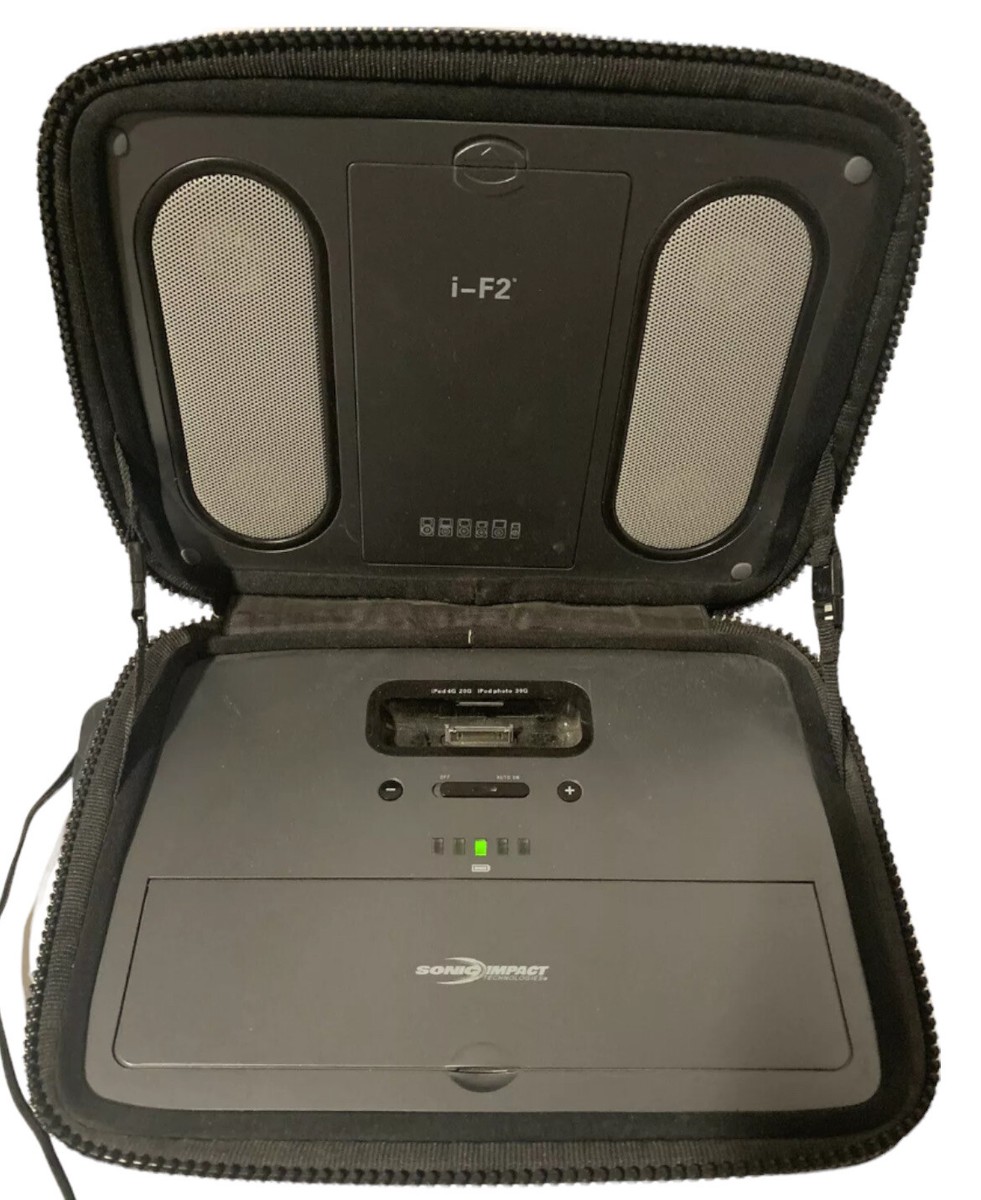 Sonic Impact Ipod Docking Station Ear Buds i-F2 Model 5044