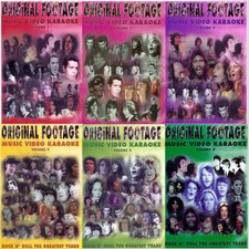ORIGINAL FOOTAGE MUSIC VIDEO KARAOKE DVD G 6 DISC SET ORIGINAL SOUND TRACKS