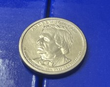 Moneda ANDREW JOHNSON con error 1865-1869