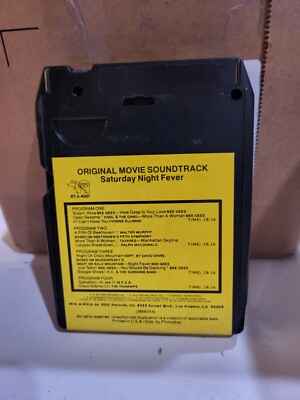 Saturday Night Fever Original Movie Soundtrack 8-Track Tape