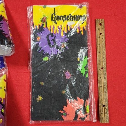 Vintage Party Express 1995 Goosebumps Table Cover Nappe Mantel & 16 Party Hats - Picture 8 of 24