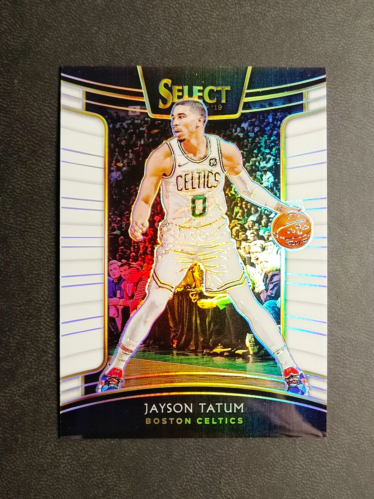 2018-19 Panini Select Jayson Tatum 44/149 White Prizm Concourse #61