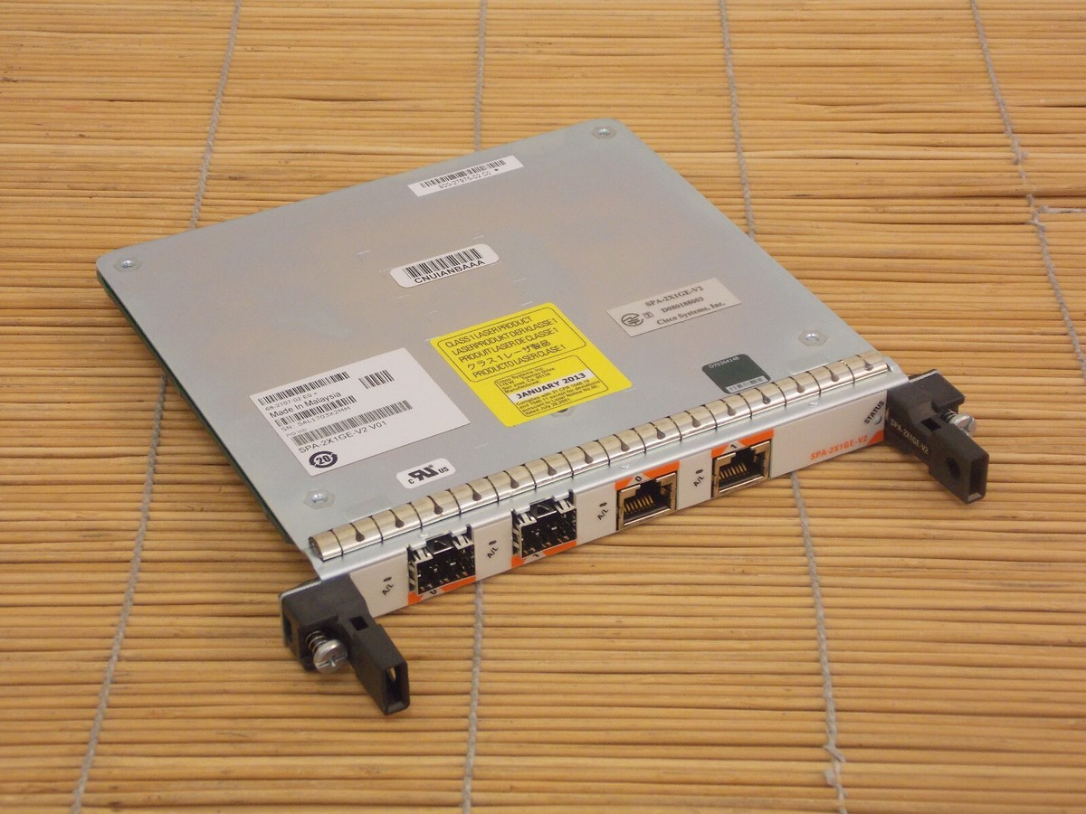Cisco SPA-2X1GE-V2 2-Port Gigabit Ethernet Shared Port Adapter | eBay
