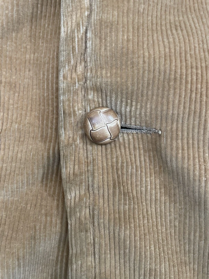 Vintage Stetson Corduroy Sherpa Lined Jacket 46R Tan Western Cowboy Made in USA - Image 4 of 4