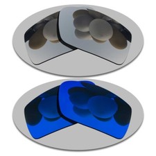 Silver Deep Blue Replacement Lenses For-Vonzipper Snark Polarized Anti-Scratch