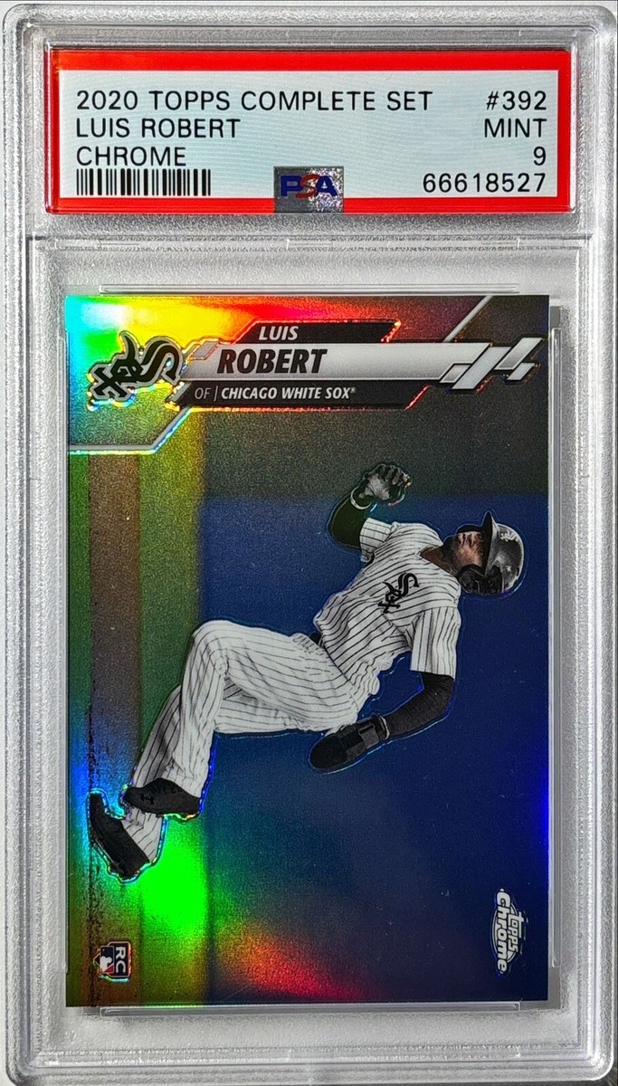 2020 topps chrome luis robert auto /250 psa9