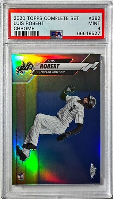 2020 Luis Robert Topps Chrome Complete Set Refractor PSA 9 Mint