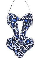 Kendall + Kylie At Topshop Animal Print One-piece Swimsuit 129666 Sz. 2 on sale Kendall + Kylie At Topshop Animal Print One-piece Swimsuit 129666 Sz. 2 on sale