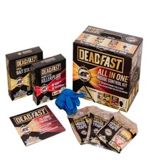 Image of Deadfast All in One Mouse Control Kit Bait, Traps, Sachets Home Rodent Solution