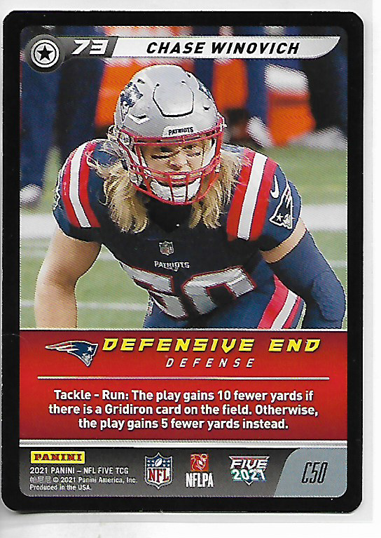 2021 Panini NFL Five TCG Chase Winovich Common Card C50 | eBay