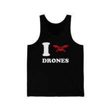 I Love Drones Unisex Tank Top