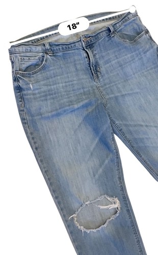 Old Navy Boyfriend Midrise Distressed Medium Wash Jeans Gr. 14 Stretch - Bild 3 von 8