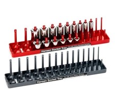 Hansen Global 38 Drive Metric Sae Standard Deep Socket Tray Organizer Set