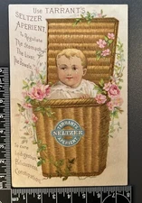 Antique Victorian Trade Card Advertising - Tarrant's Seltzer 