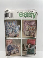 Simplicity 9243 Design Your Own Pillows and Shams - 12+ options 1994 Uncut FF