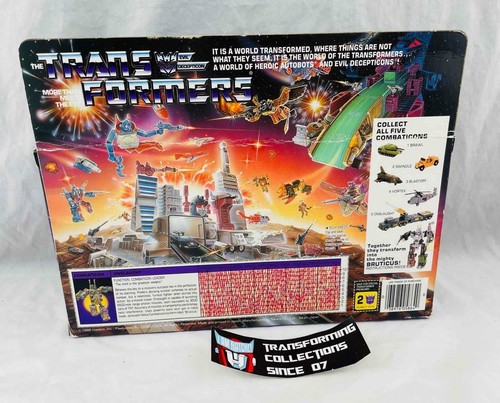 Transformers Original G1 1986 Combaticon Onslaught Complete w/ Box and Bubble - Picture 5 of 5